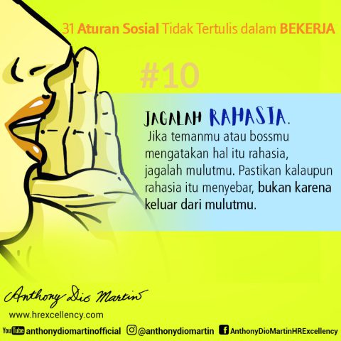31 Aturan Sosial Tidak Tertulis Dalam BEKERJA yang Perlu Kamu Ketahui